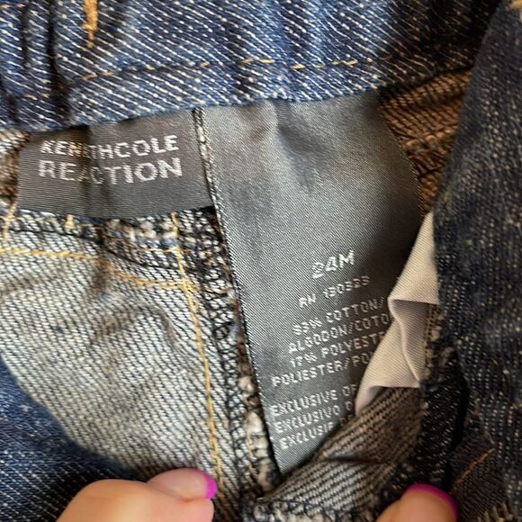 Kenneth Cole Reaction Boys Jean Shorts, size 24 months, Elastic Waist Jean short - Picture 5 of 5